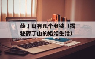 薛丁山有几个老婆（揭秘薛丁山的婚姻生活）