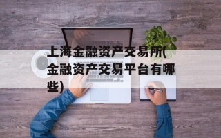 上海金融资产交易所(金融资产交易平台有哪些)