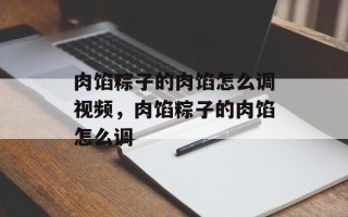 肉馅粽子的肉馅怎么调视频，肉馅粽子的肉馅怎么调