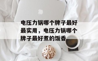 电压力锅哪个牌子最好最实用，电压力锅哪个牌子最好煮的饭香