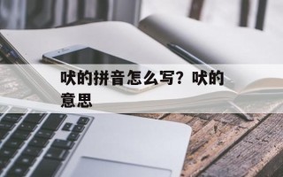 吠的拼音怎么写？吠的意思