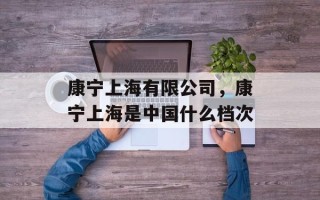 康宁上海有限公司，康宁上海是中国什么档次