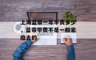 上海蓝带一年学费多少，蓝带学费不是一般家庭去的