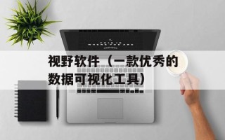 视野软件（一款优秀的数据可视化工具）