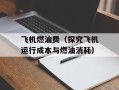 飞机燃油费（探究飞机运行成本与燃油消耗）