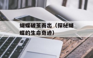 蝴蝶破茧而出（探秘蝴蝶的生命奇迹）