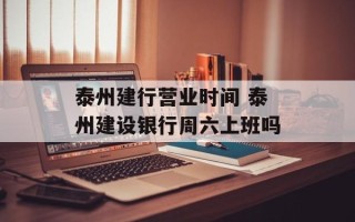 泰州建行营业时间 泰州建设银行周六上班吗