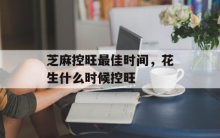芝麻控旺最佳时间，花生什么时候控旺