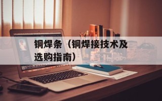 铜焊条（铜焊接技术及选购指南）