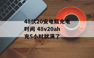 48伏20安电瓶充电时间 48v20ah充5小时就满了
