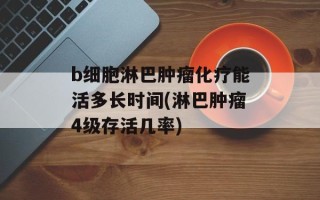 b细胞淋巴肿瘤化疗能活多长时间(淋巴肿瘤4级存活几率)