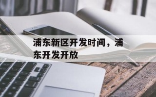 浦东新区开发时间，浦东开发开放