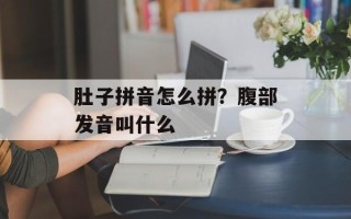 肚子拼音怎么拼？腹部发音叫什么