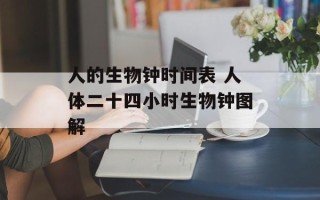 人的生物钟时间表 人体二十四小时生物钟图解