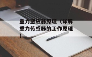 重力感应器原理（详解重力传感器的工作原理）