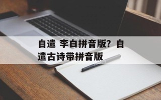 自遣 李白拼音版？自遣古诗带拼音版