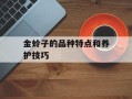 金蛉子的品种特点和养护技巧