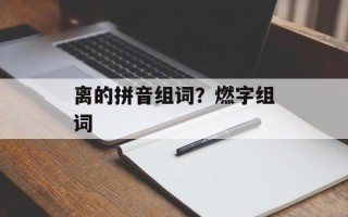 离的拼音组词？燃字组词