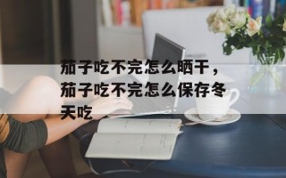 茄子吃不完怎么晒干，茄子吃不完怎么保存冬天吃