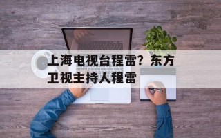上海电视台程雷？东方卫视主持人程雷