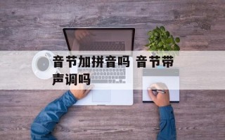 音节加拼音吗 音节带声调吗