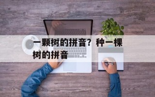 一颗树的拼音？种一棵树的拼音