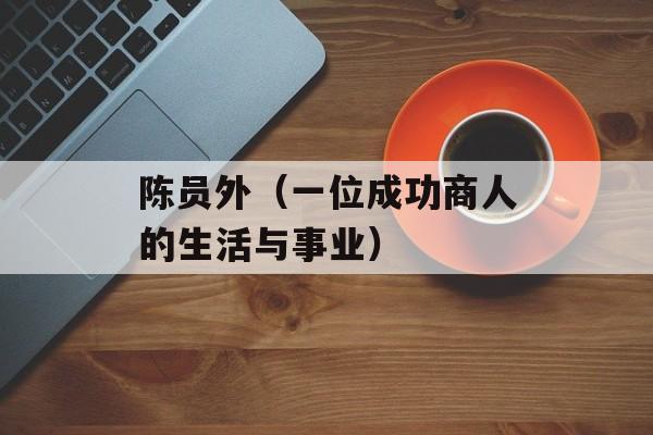 陈员外（一位成功商人的生活与事业）-第1张图片-