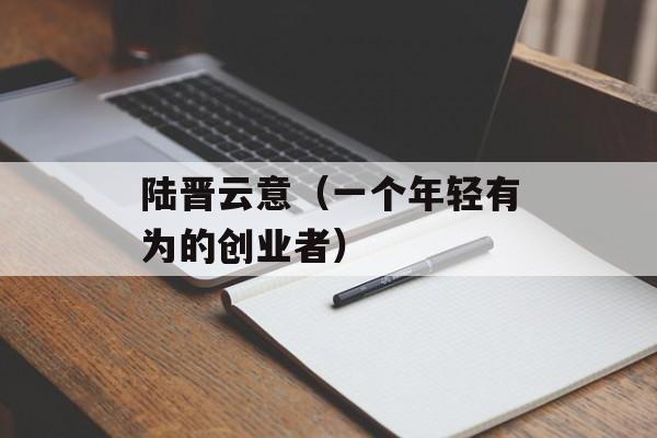 陆晋云意（一个年轻有为的创业者）-第1张图片-