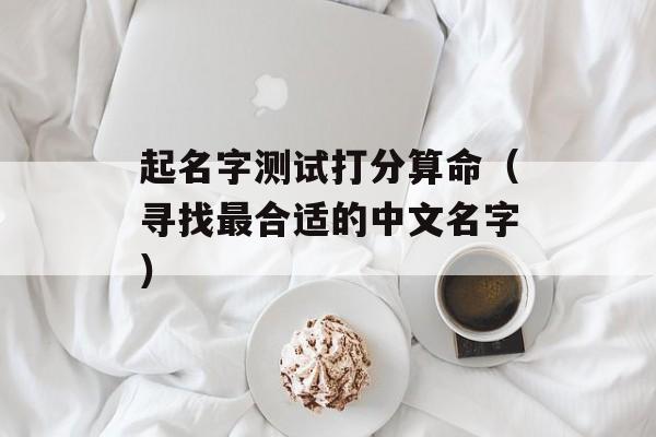 起名字测试打分算命（寻找最合适的中文名字）-第1张图片-